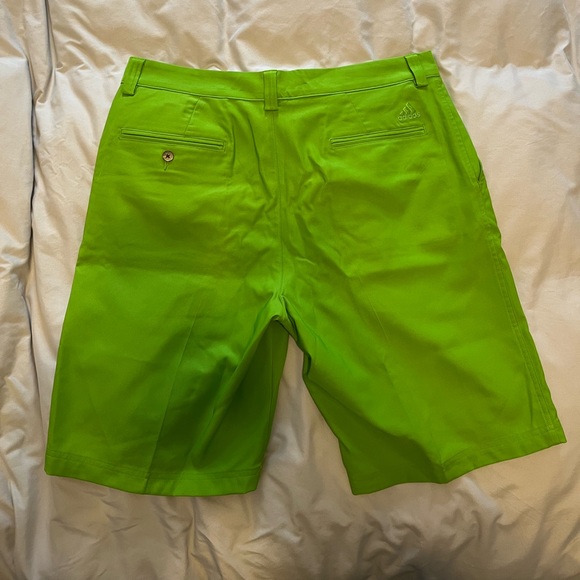 Lime Green Adidas Golf Shorts with 34” Waist - Picture 4 of 4